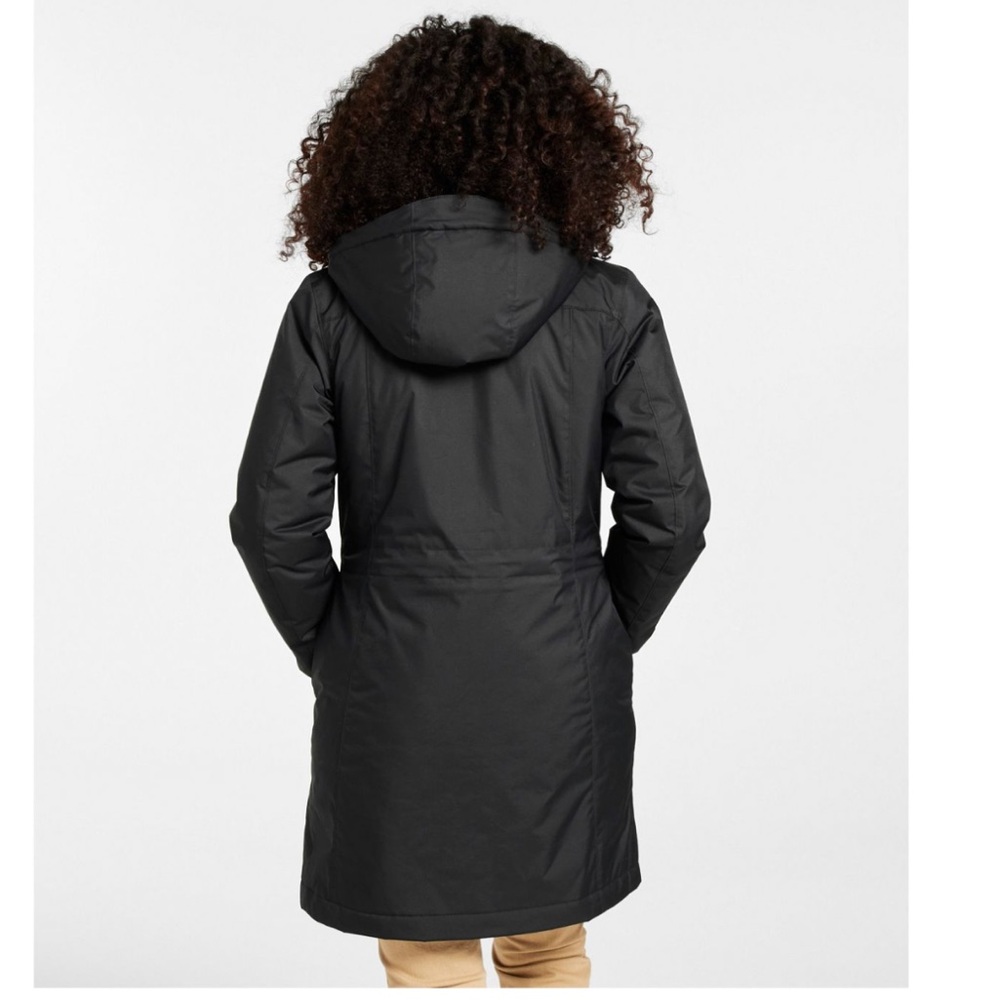 L.L. Bean Misses Winter Warmer Coat Black Size Large - Picture 2 of 15